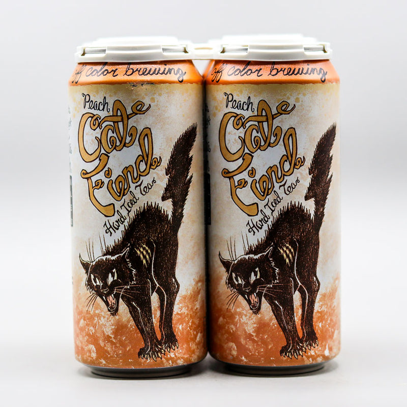 Off Color Peach Cat Fiend Hard Iced Tea 16 FL. OZ. 4PK Cans