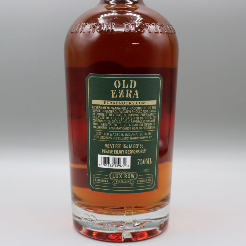 Old Ezra 7 Year Rye Whiskey 750ml.