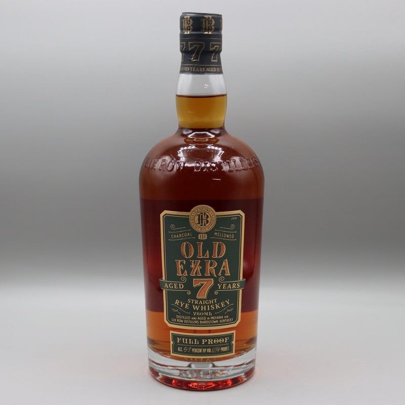 Old Ezra 7 Year Rye Whiskey 750ml.