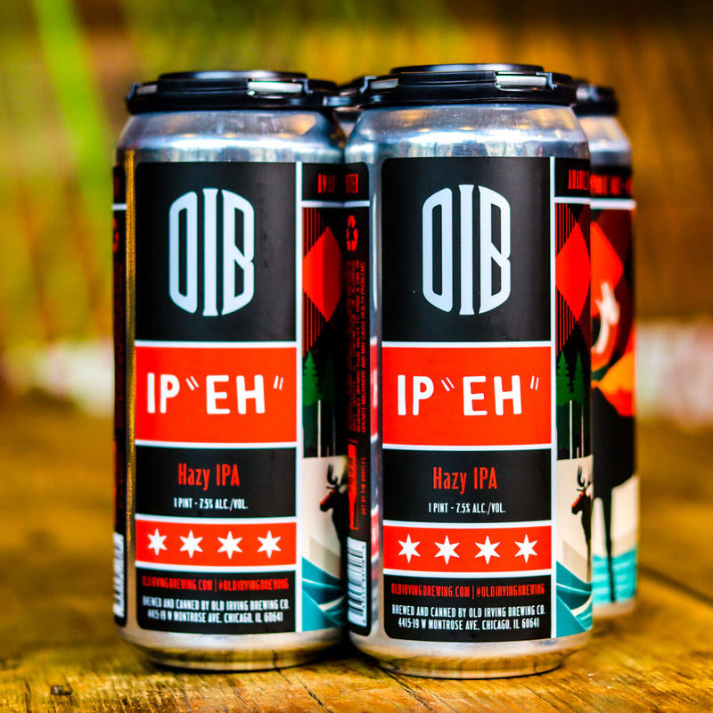Old Irving IP "EH" Hazy IPA 16 FL. OZ. 4PK Cans