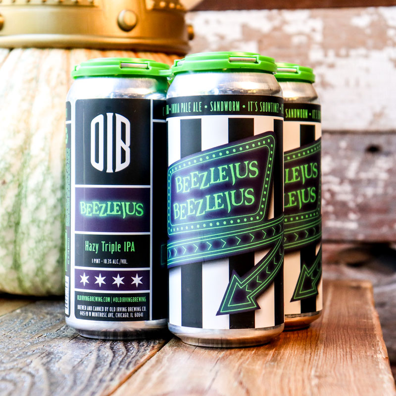 Old Irving Beezlejus Hazy TIPA 16 FL. OZ. 4PK Cans