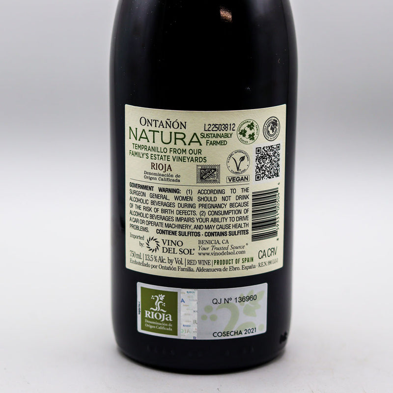 Ontanon Rioja Ecologico Spain 750ml