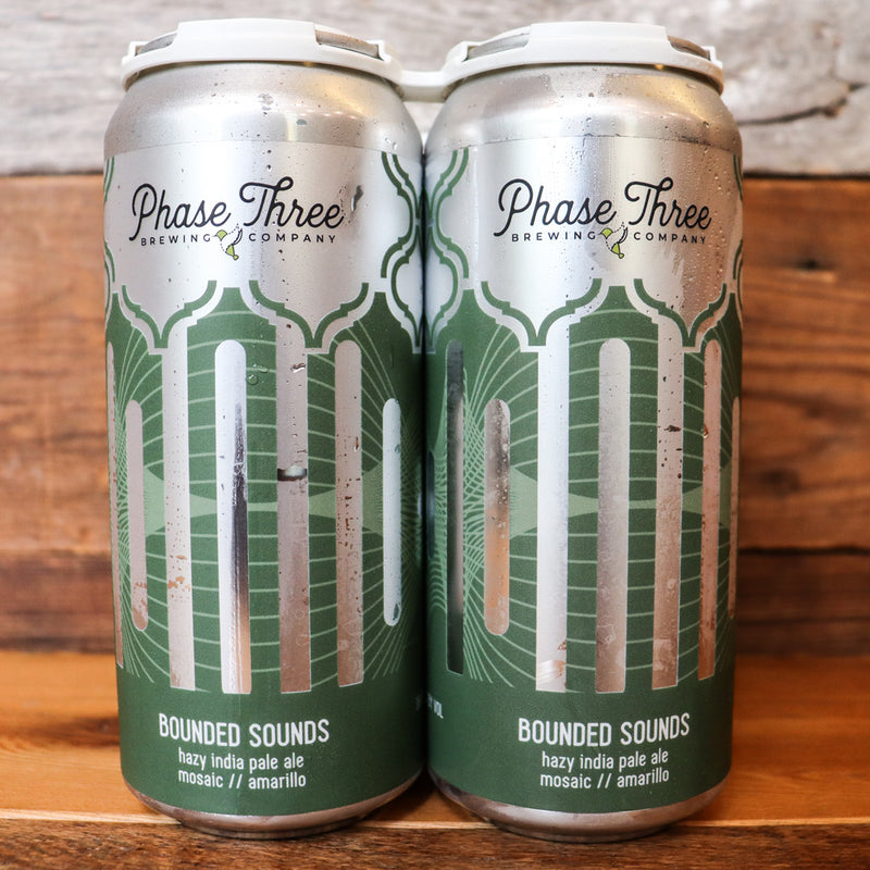 Phase Three Bounded Sounds Hazy IPA 16 FL. OZ. 4PK Cans