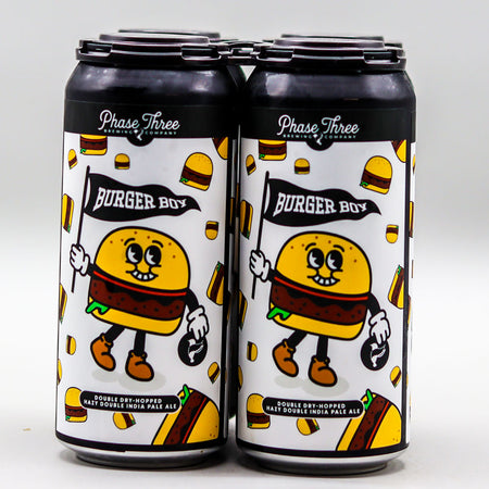 Phase Three Burger Boy DDH Hazy DIPA 16 FL. OZ. 4PK Cans