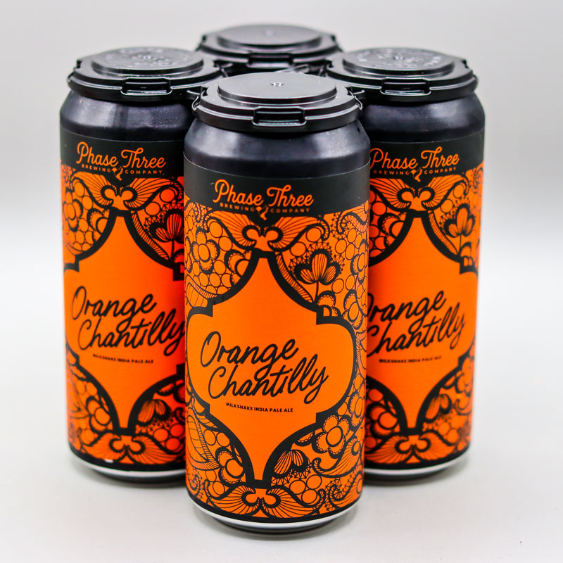 Phase Three Orange Chantilly Milkshake IPA 16 FL. OZ. 4PK Cans