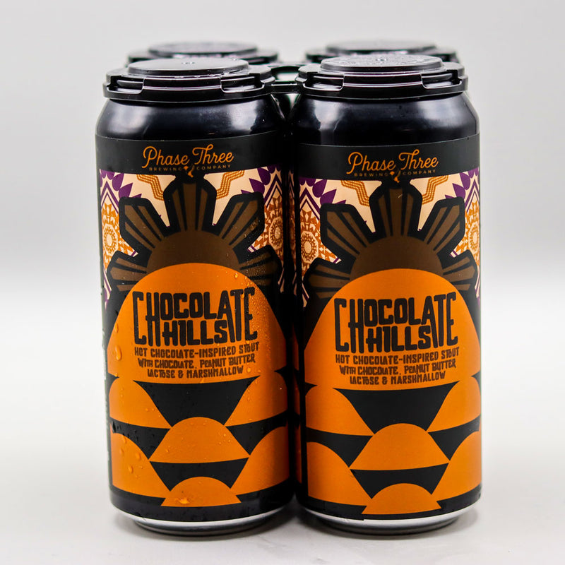 Phase Three Chocolate Hills Peanut Butter Hot Chocolate Inspired Stout 16 FL. OZ. 4PK Cans