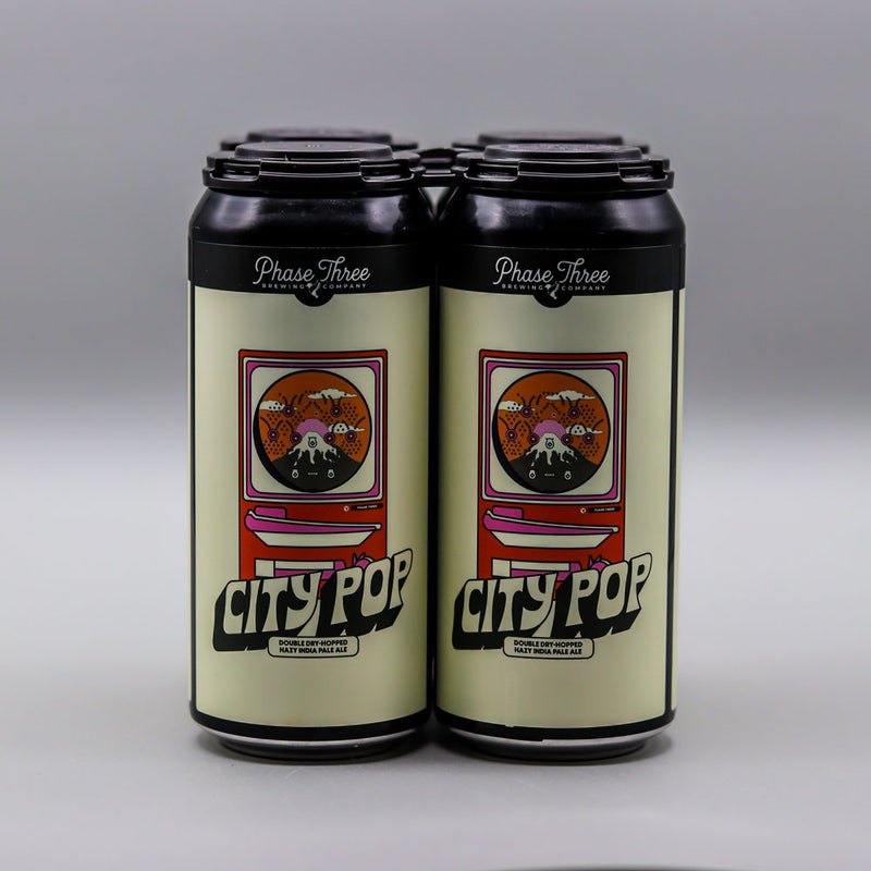 Phase Three City Pop DDH Hazy IPA 16 FL. OZ. 4PK Cans