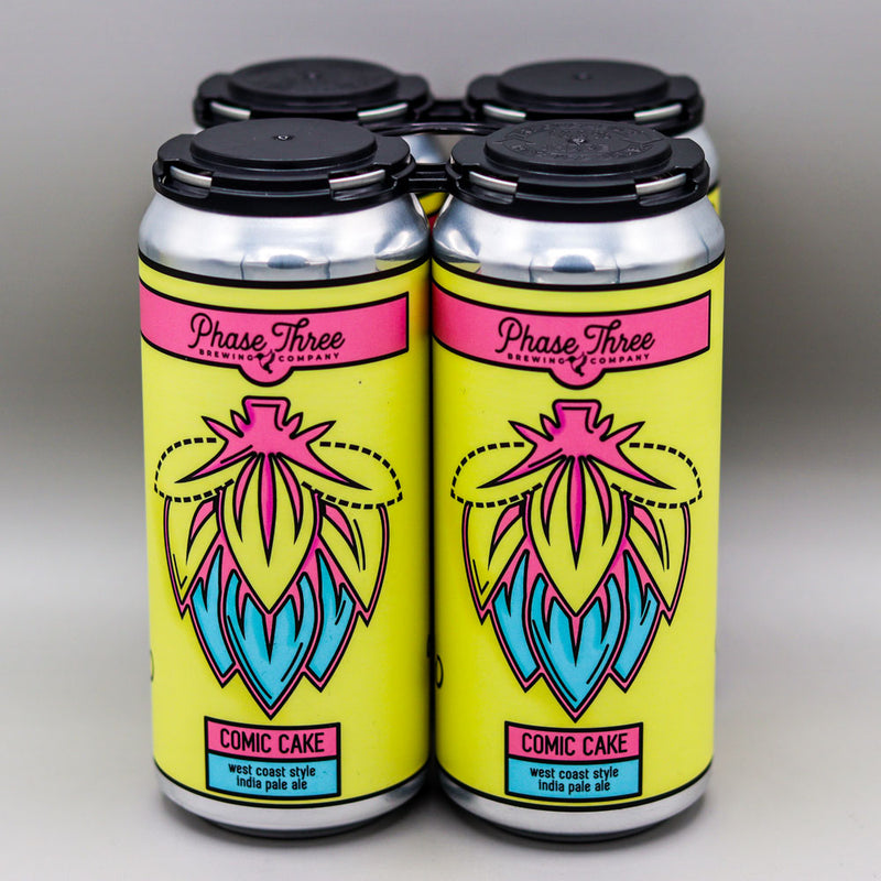 Phase Three Comic Cake West Coast IPA 16 FL. OZ. 4PK Cans