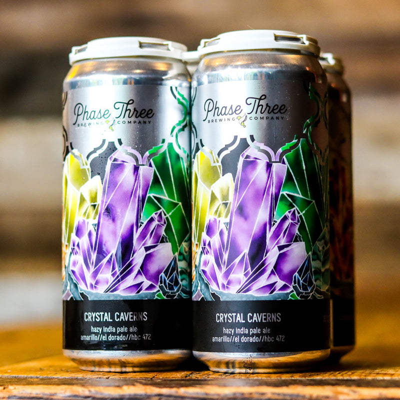 Phase Three Crystal Caverns Hazy IPA 16 FL. OZ. 4PK Cans