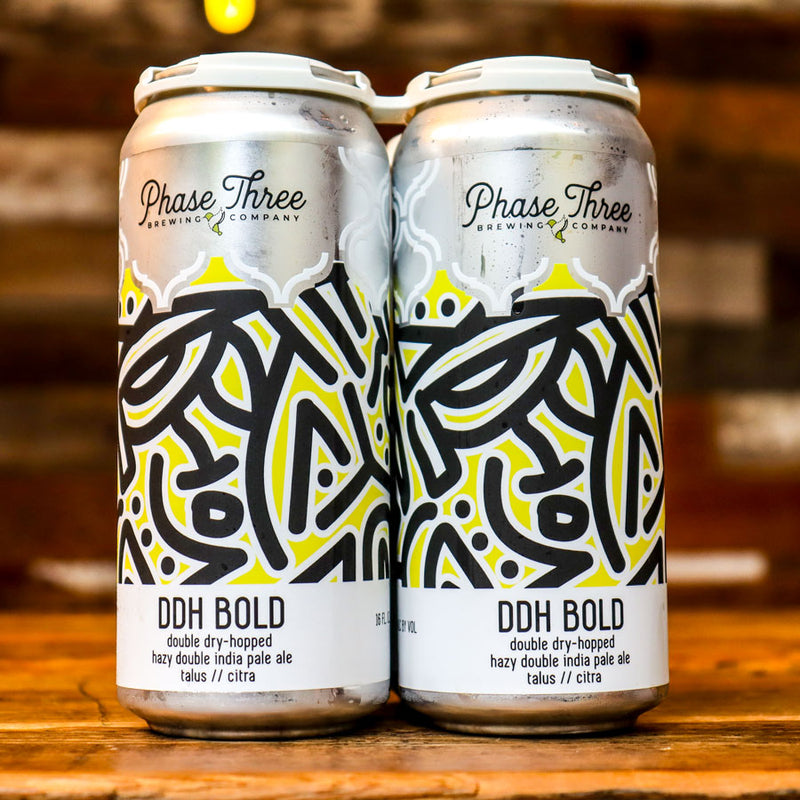 Phase Three DDH Bold Hazy DIPA 16 FL. OZ. 4PK Cans