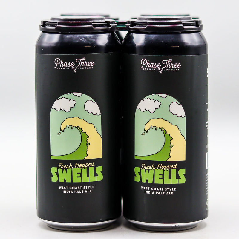 Phase Three Fresh Hopped Swells West Coast IPA 16 FL. OZ. 4PK Cans