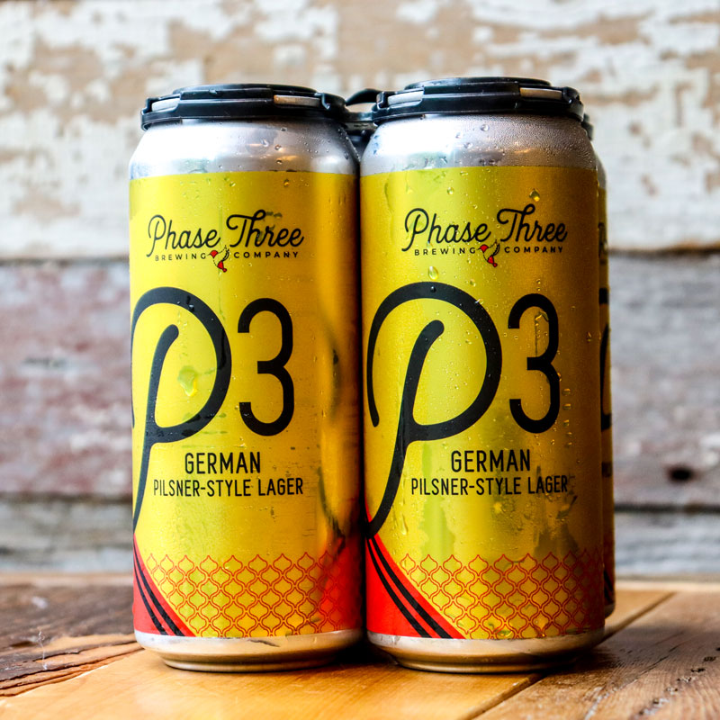 Phase Three German Pilsner-Style Lager 16 FL. OZ. 4PK Cans