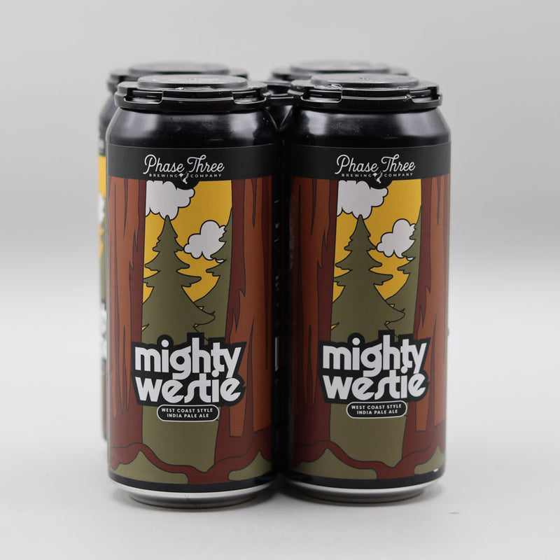 Phase Three Mighty Westie West Coast Style IPA 16 FL. OZ. 4PK Cans