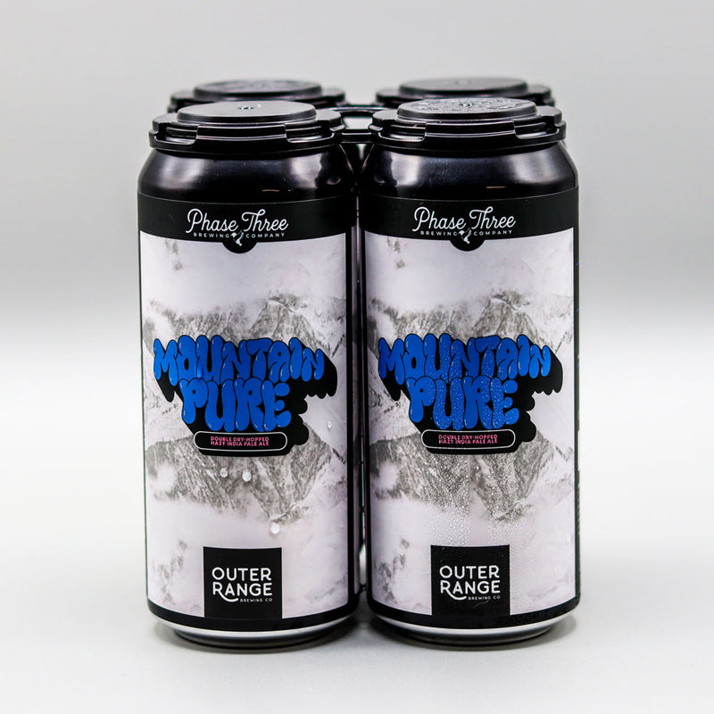 Phase Three/Outer Range Mountain Pure DDH Hazy IPA 16 FL. OZ. 4PK Cans