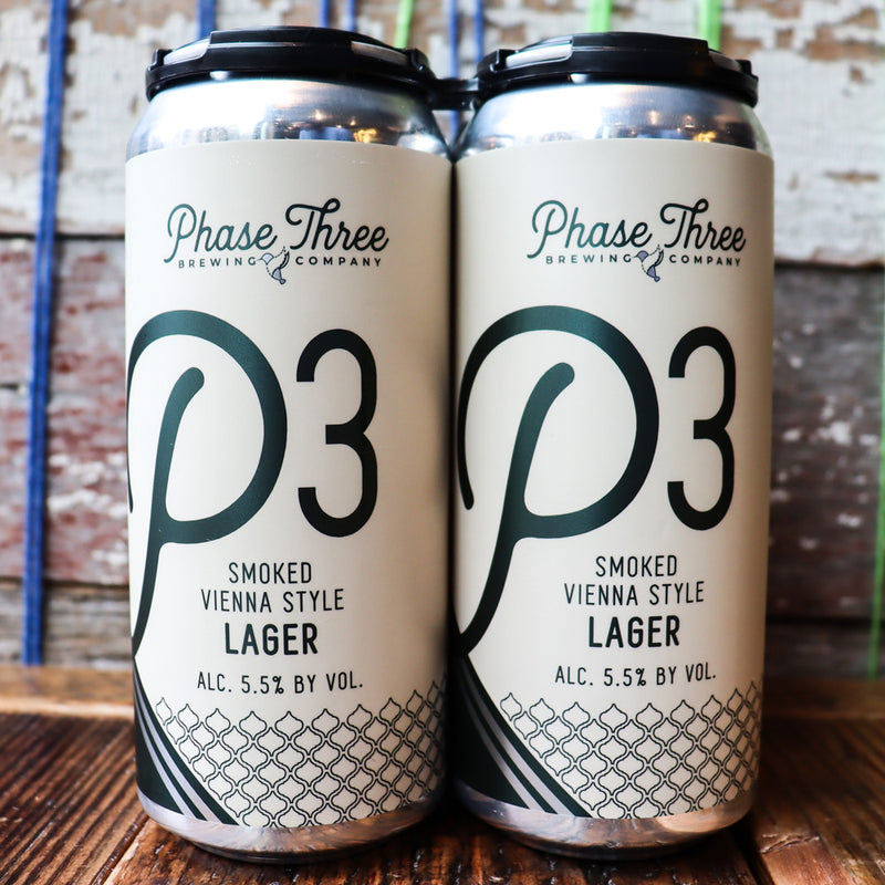 Phase Three P3 Smoked Vienna Lager 16 FL. OZ. 4PK Cans