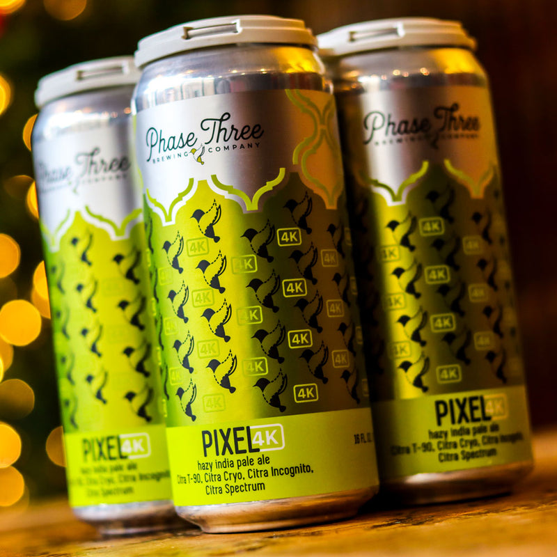 Phase Three Pixel 4K Hazy IPA 16 FL. OZ. 4PK Cans