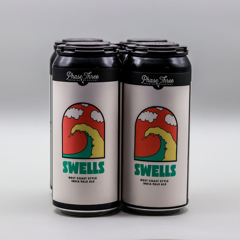 Phase Three Swells West Coast Style IPA 16 FL. OZ. 4PK Cans