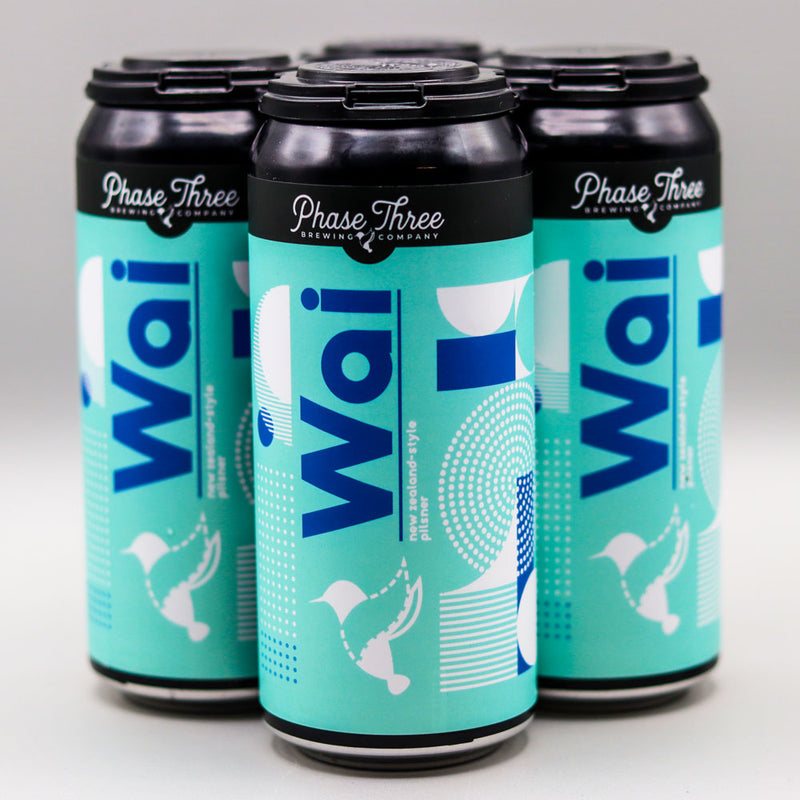 Phase Three Wai New Zealand-Style Pilsner 16 FL. OZ. 4PK Cans