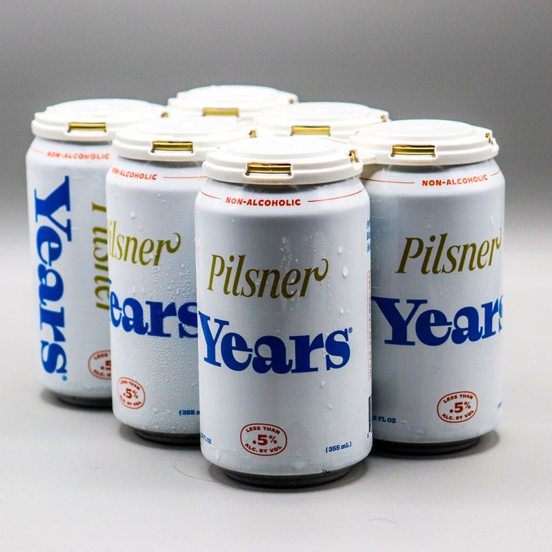 Years Non Alcoholic Pilsner 12 FL. OZ. 6PK Cans