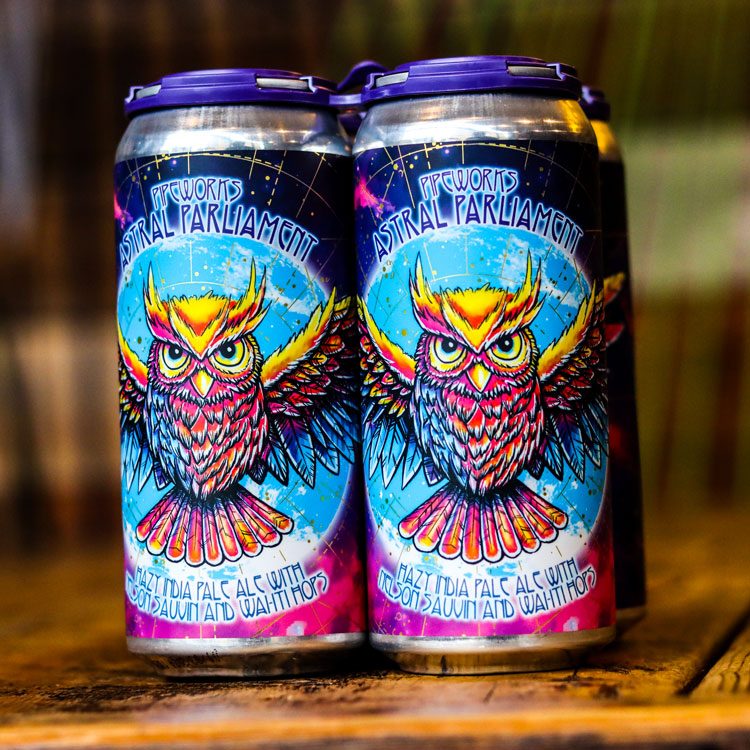 Pipeworks Astral Parliament Hazy IPA 16 Fl. OZ. 4PK Cans