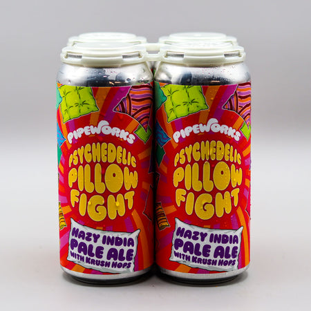 Pipeworks Psychedelic Pillow Fight Hazy IPA 16 FL. OZ. 4PK Cans