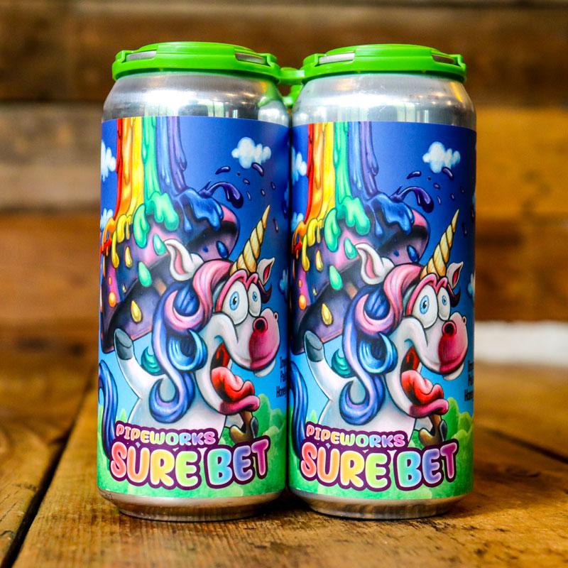 Pipeworks Sure Bet Imperial IPA w Mango and Honey 16 FL. OZ. 4PK Cans