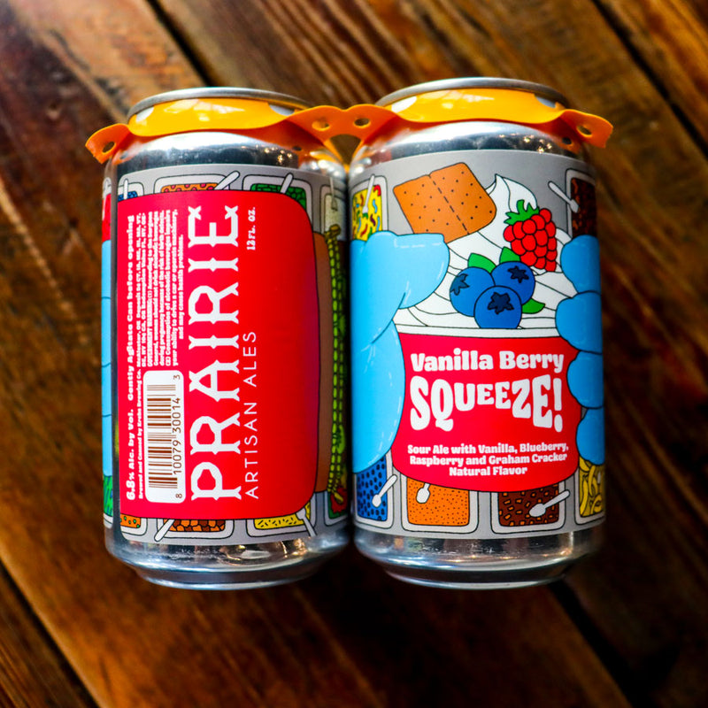 Prairie Vanilla Berry Squeeze Sour Ale 12 FL. OZ. 4PK Cans