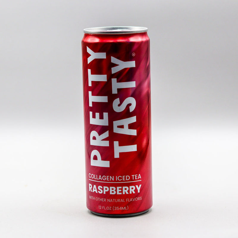 Pretty Tasty Raspberry Collagen Iced Tea 12 FL. OZ Can