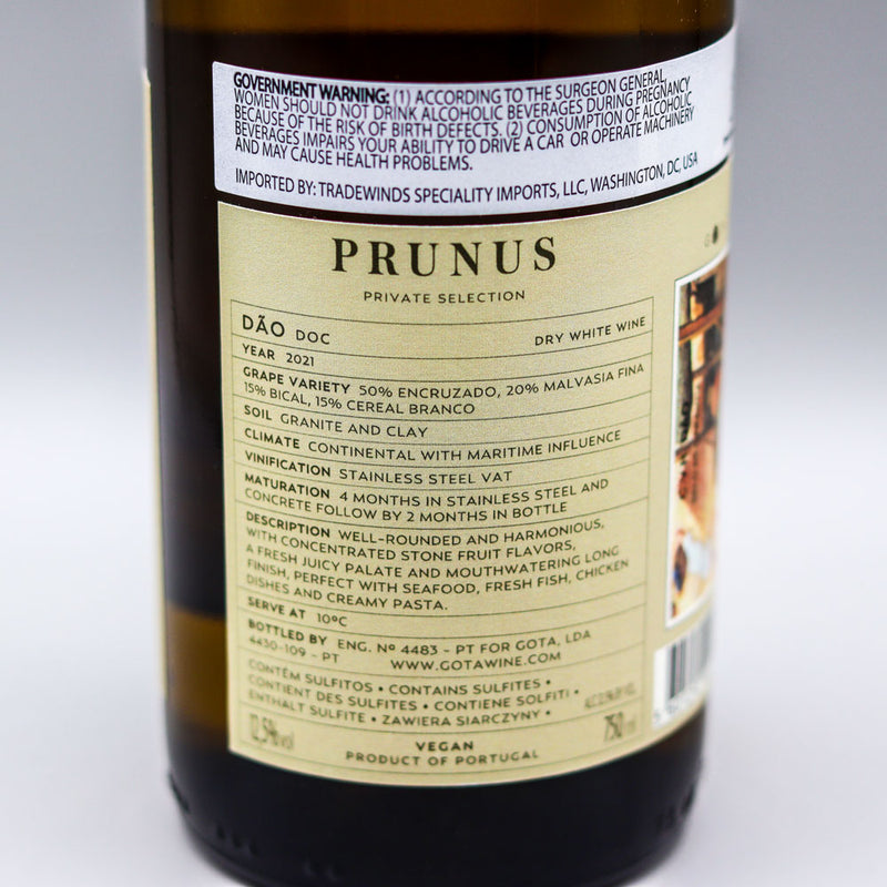 Gota Prunus Dry White Wine Portugal 750ml