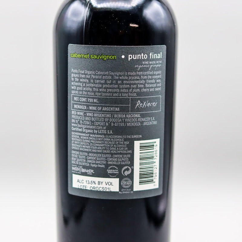 Punto Final Cabernet Sauvignon Argentina 750ml
