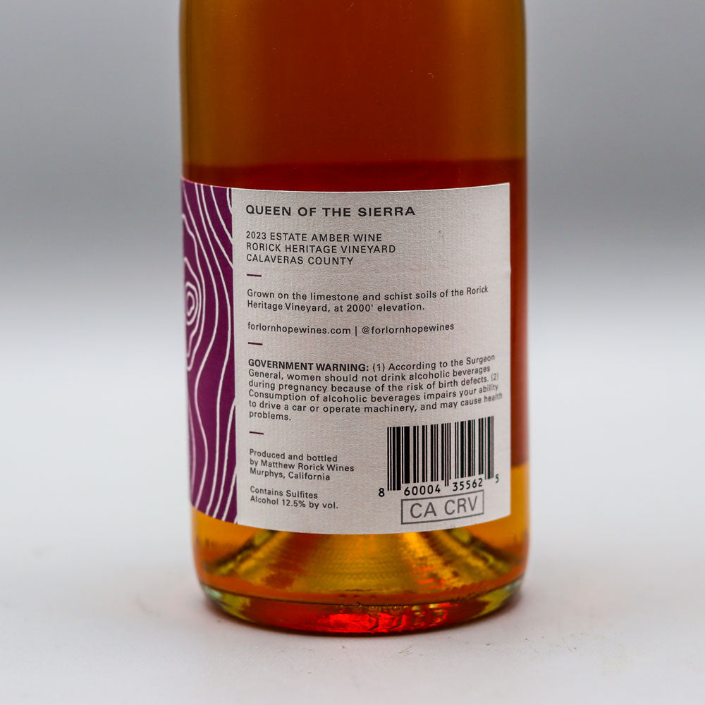 Forlorn Hope Queen of the Sierra Orange Wine California 750ml
