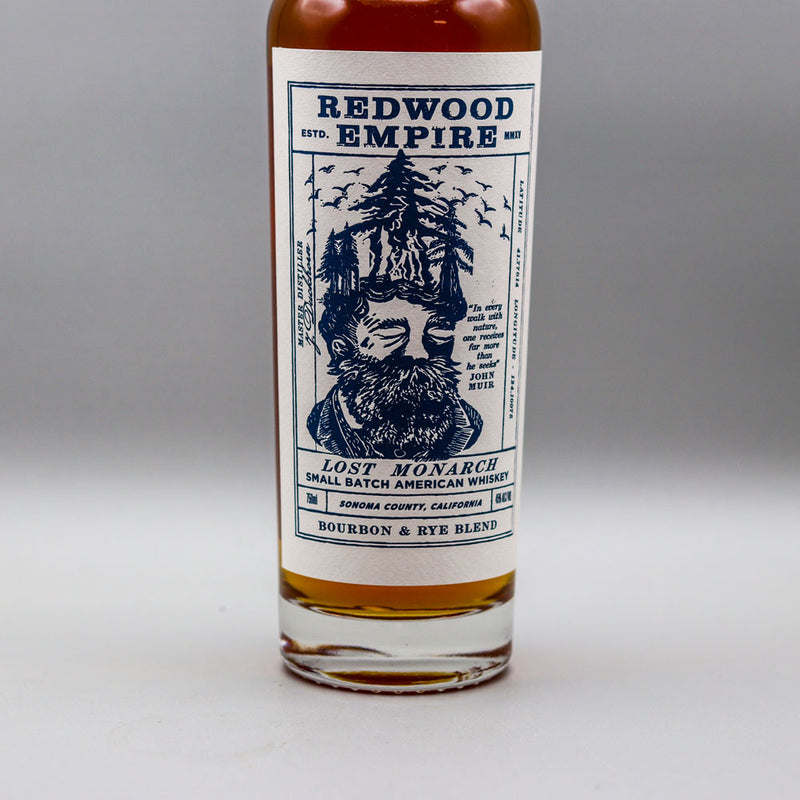 Redwood Empire Lost Monarch BouRye Whiskey 750ml.