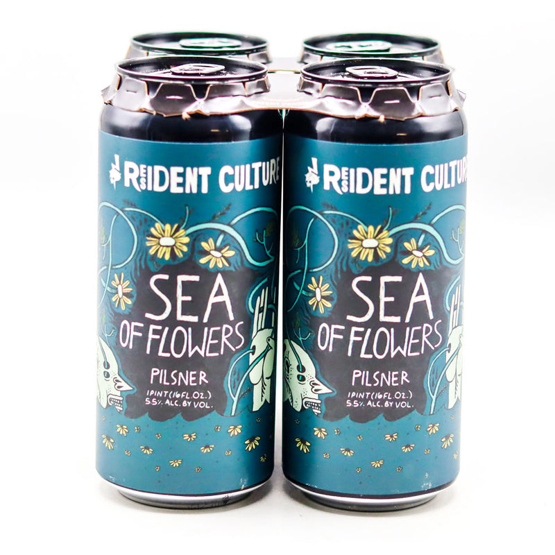 Resident Culture Sea Of Flowers Pilsner 16 FL. OZ. 4PK Cans