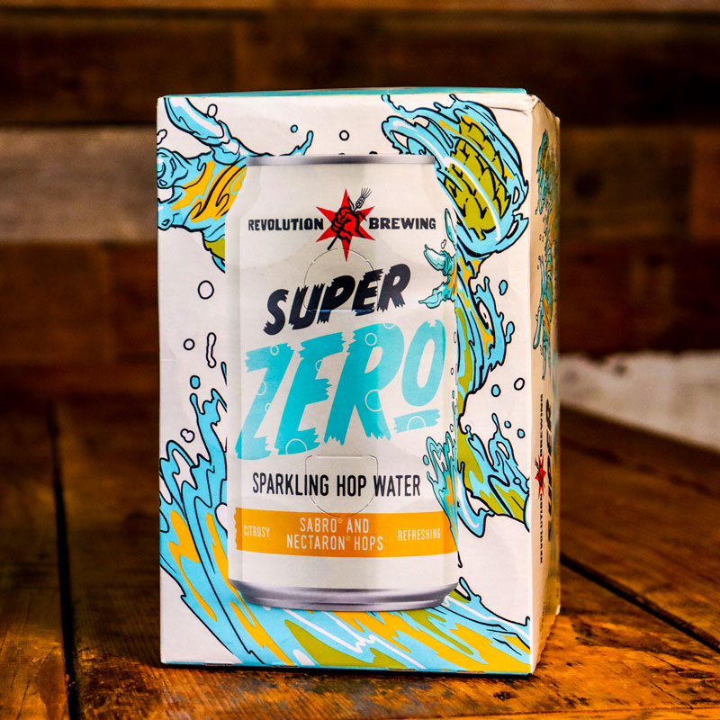 Revolution Super Zero Sparkling Hop Water 12 FL. OZ. 6PK Cans