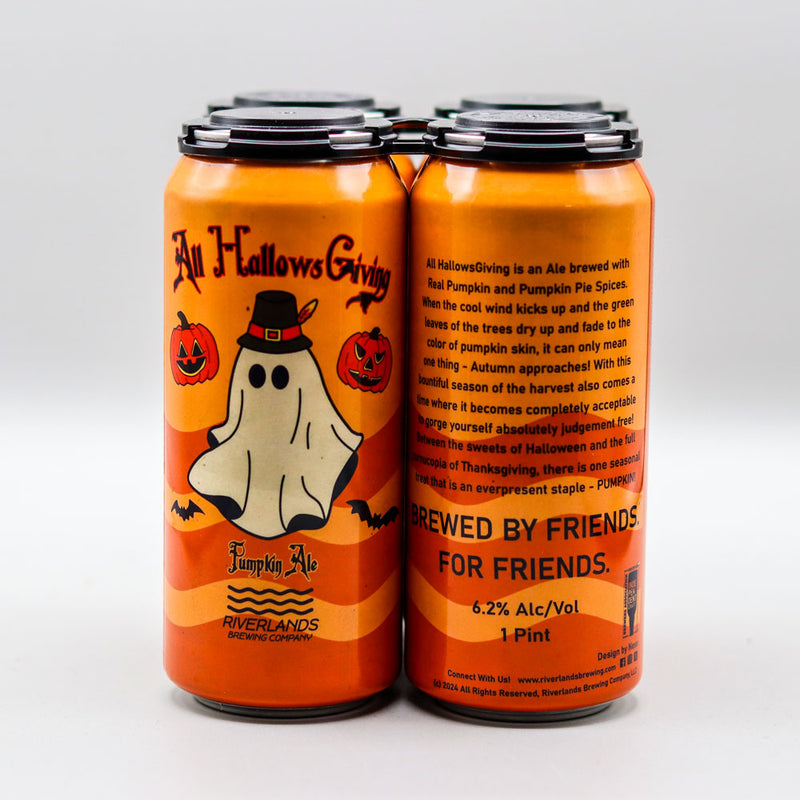 Riverlands All HallowsGiving Pumpkin Ale 16 FL. OZ. 4PK Cans