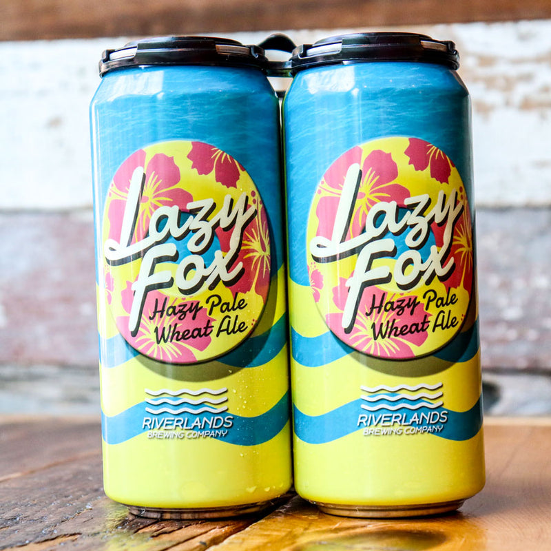 Riverlands Lazy Fox Hazy Pale Wheat Ale 16 FL. OZ. 4PK Cans