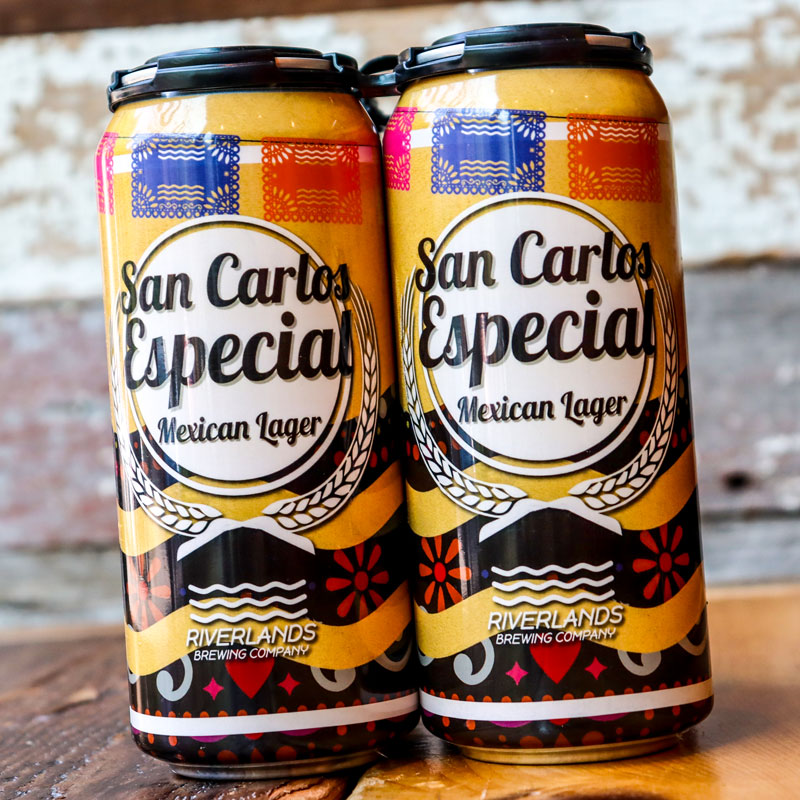 Riverlands San Carlos Especial Mexican Lager 16 FL. OZ. 4PK Cans