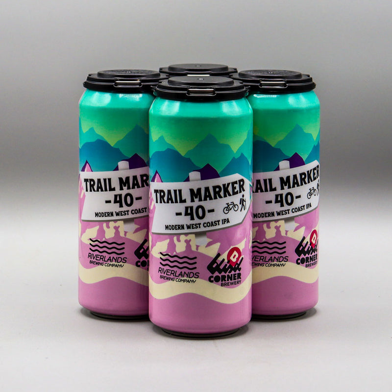 Riverlands/Blind Corner Trail Maker -40- Modern West Coast IPA 16 FL. OZ. 4PK Cans