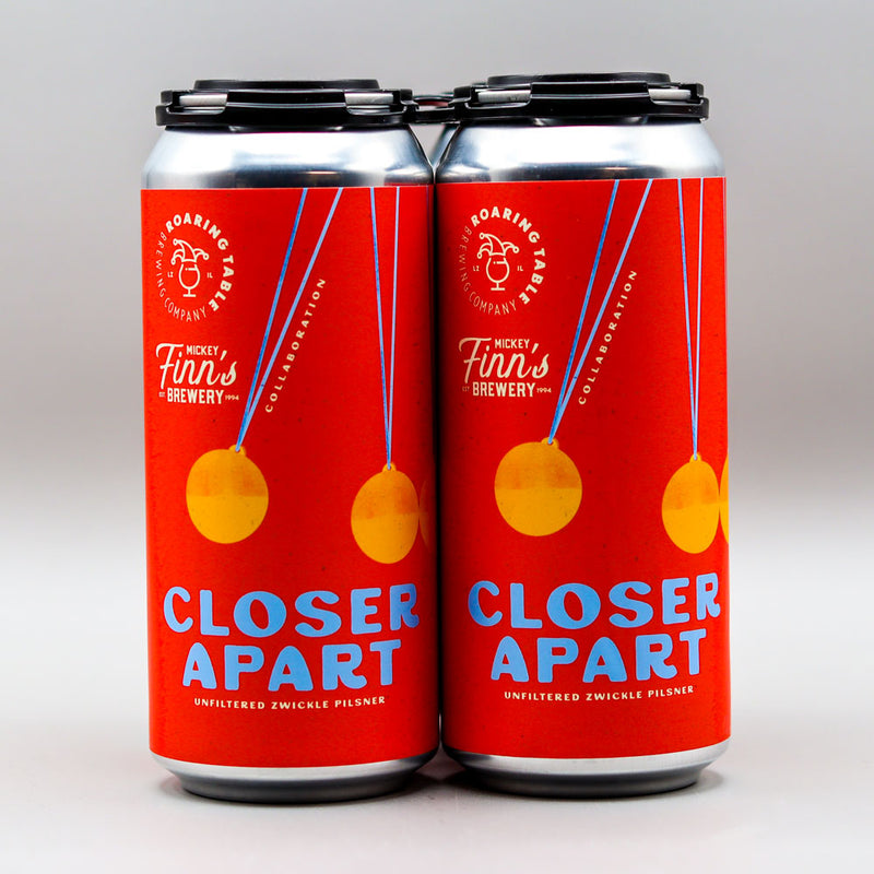 Roaring Table/Mickey Finn's Closer Apart Zwickle Pilsner 16 FL. OZ. 4PK Cans