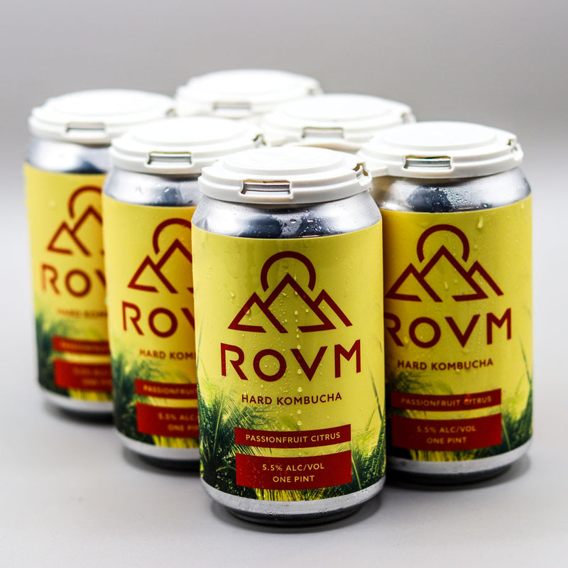 ROVM Hard Kombucha Passionfruit Citrus 12 FL. OZ. 6PK Cans