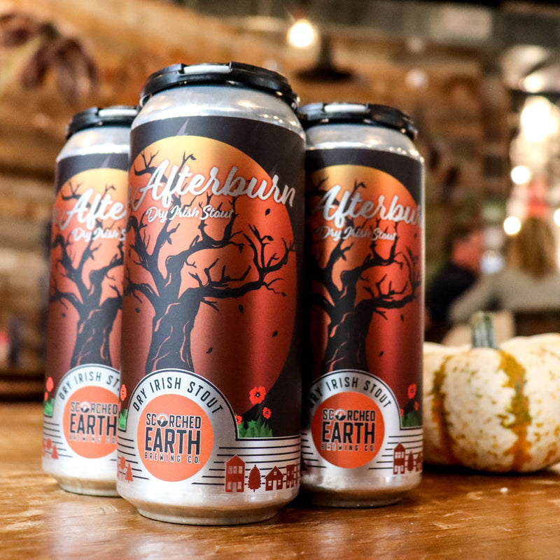 Scorched Earth The Afterburn Dry Irish Stout 16 FL. OZ. 4PK Cans