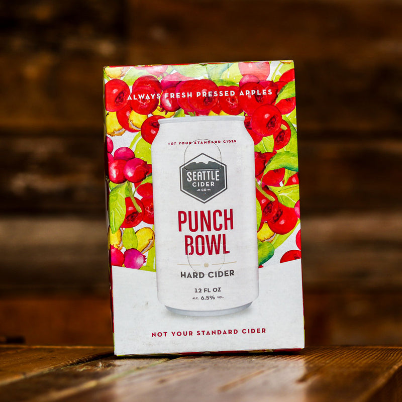 Seattle Hard Cider Punch Bowl 12 FL. OZ. 4PK Cans