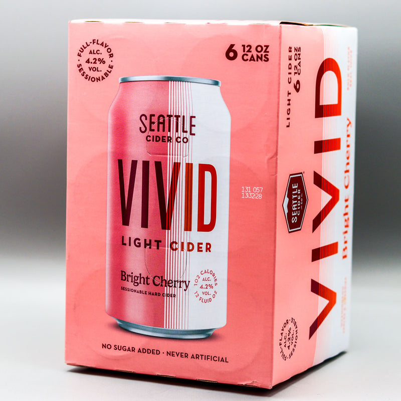 Seattle Hard Cider Vivid Bright Cherry 12 FL. OZ. 6PK Cans