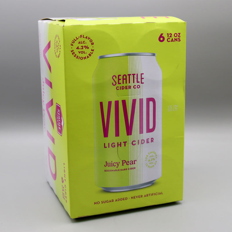 Seattle Hard Cider Vivid Juicy Pear 12 FL. OZ. 6PK Cans