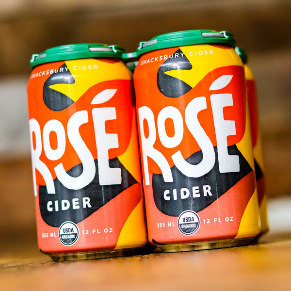 Shacksbury Cider Rose 12 FL. OZ. 4PK Cans