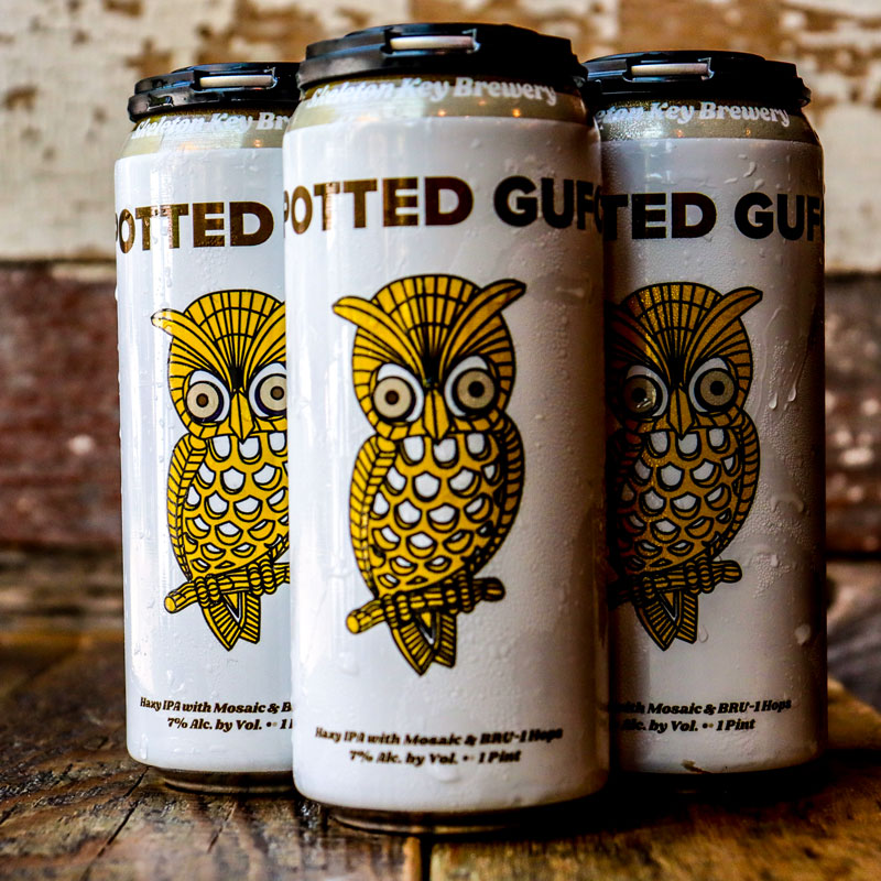 Skeleton Key Spotted Gufo Hazy IPA 16 FL. OZ. 4PK Cans