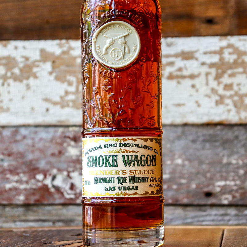 Nevada Distilling Smoke Wagon Blender's Select Rye Whiskey 750ml.
