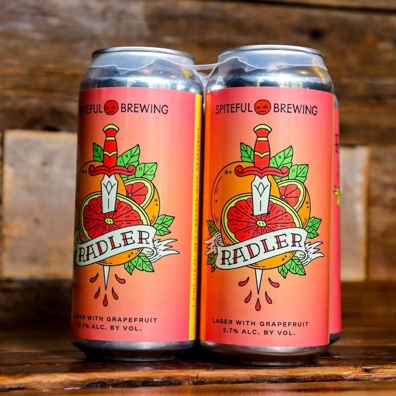 Spiteful Radler Lager w/ Grapefruit 16 FL. OZ. 4PK Cans