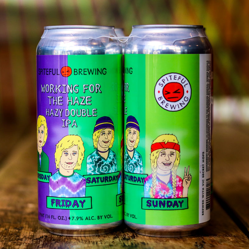 Spiteful Working For The Haze Hazy DIPA 16 FL. OZ. 4PK Cans