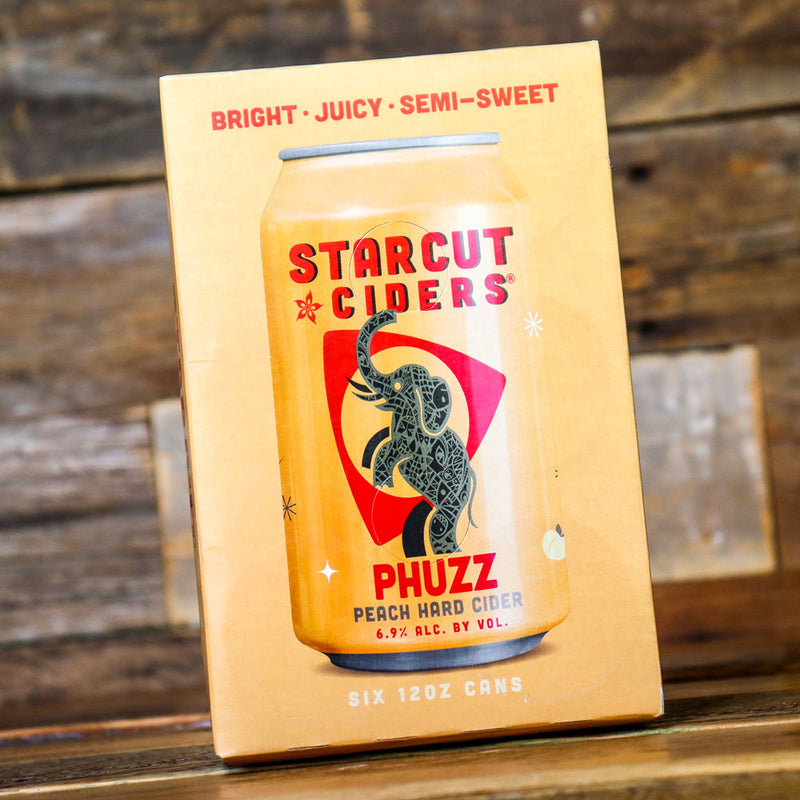 Starcut Phuzz Peach Hard Cider 12 FL. OZ. 6PK Cans